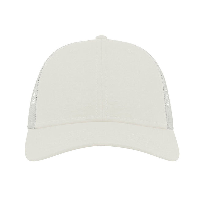 White-White - Back - Atlantis Recy Three Recycled 6 Panel Trucker Cap