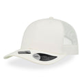 White-White - Front - Atlantis Recy Three Recycled 6 Panel Trucker Cap