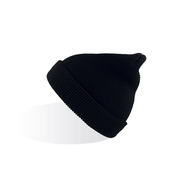 Black - Back - Atlantis Blog Waffle Beanie