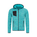 Turquoise - Front - Stedman Mens Hero Recycled Fleece Jacket