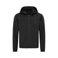Black Opal - Front - Stedman Mens Scuba Recycled Hooded Jacket