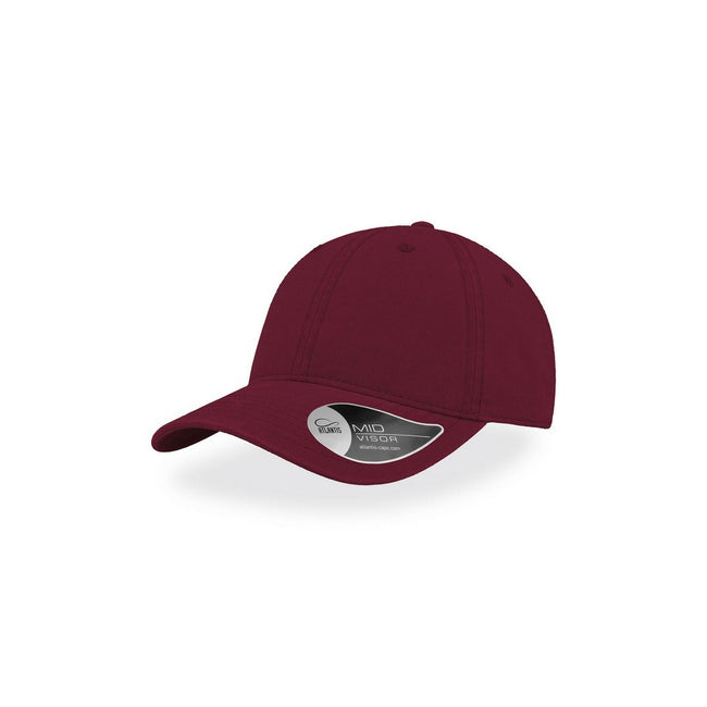 Burgundy - Front - Atlantis Groovy Canvas 6 Panel Cap