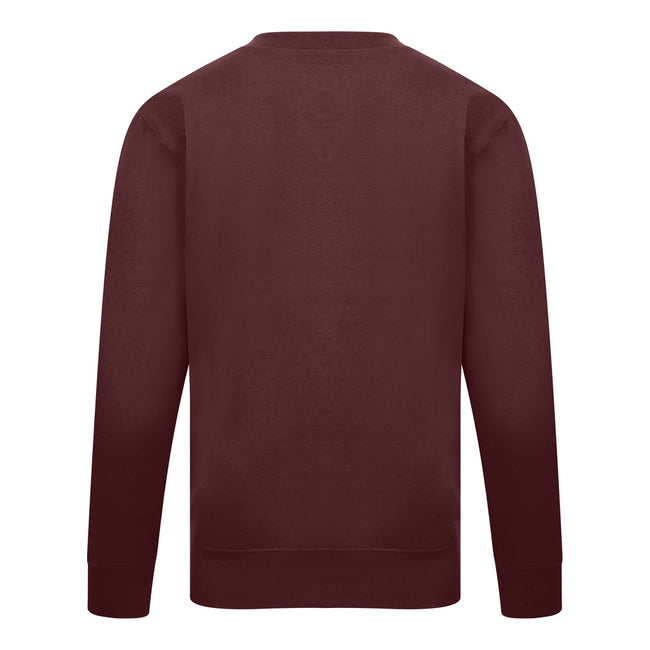 Maroon - Side - Casual Classics Mens Sweatshirt