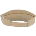 Khaki - Back - Atlantis Unisex Adult Roland Structured Visor Cap