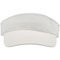 White - Front - Atlantis Unisex Adult Roland Structured Visor Cap