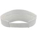 White - Back - Atlantis Unisex Adult Roland Structured Visor Cap
