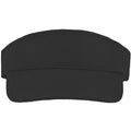 Black - Front - Atlantis Unisex Adult Roland Structured Visor Cap