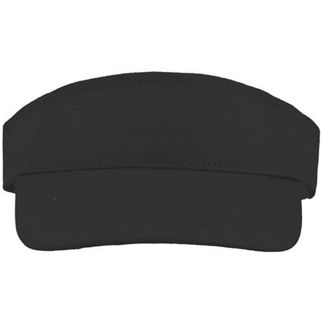 Black - Front - Atlantis Unisex Adult Roland Structured Visor Cap