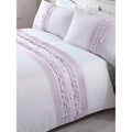 Duck Egg Blue - Side - Rapport Tilly Pintuck Duvet Set