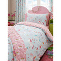 Blue-Pink - Front - Childrens-Kids Unicorn Duvet Set