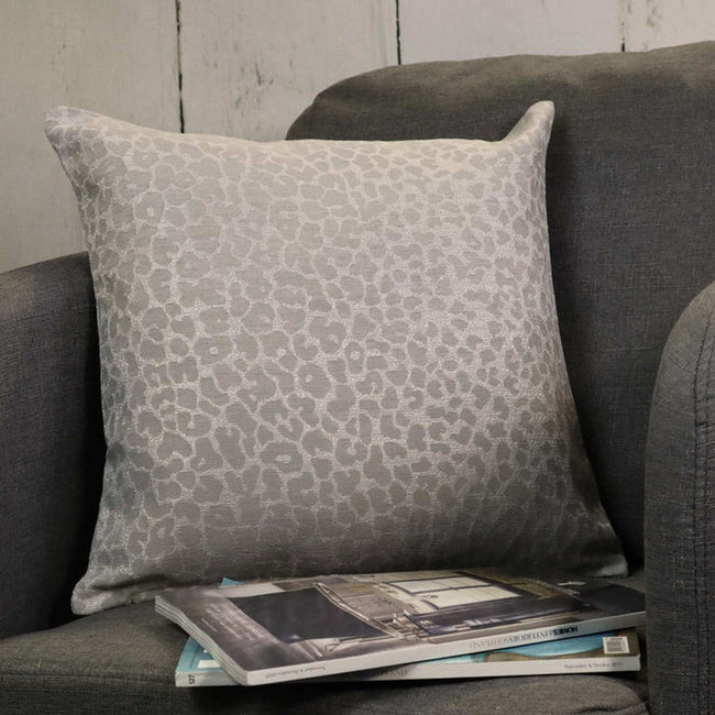 Natural - Front - Rapport Sahara Leopard Print Throw Pillow Cover