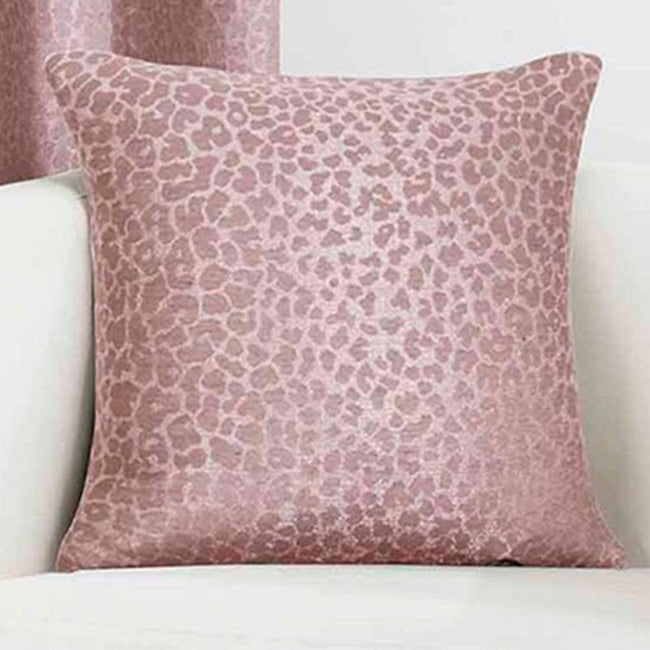 Blush - Front - Rapport Sahara Leopard Print Throw Pillow Cover