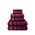 Mulberry - Front - Rapport Berkley Towel (Pack of 6)