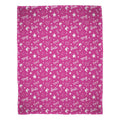 Pink-White - Front - Barbie Fleece Stars Blanket