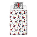 White-Black-Red - Back - Spider-Man Action Pose Duvet Set