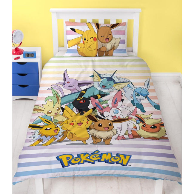 Multicolored - Front - Pokemon Group Duvet Set