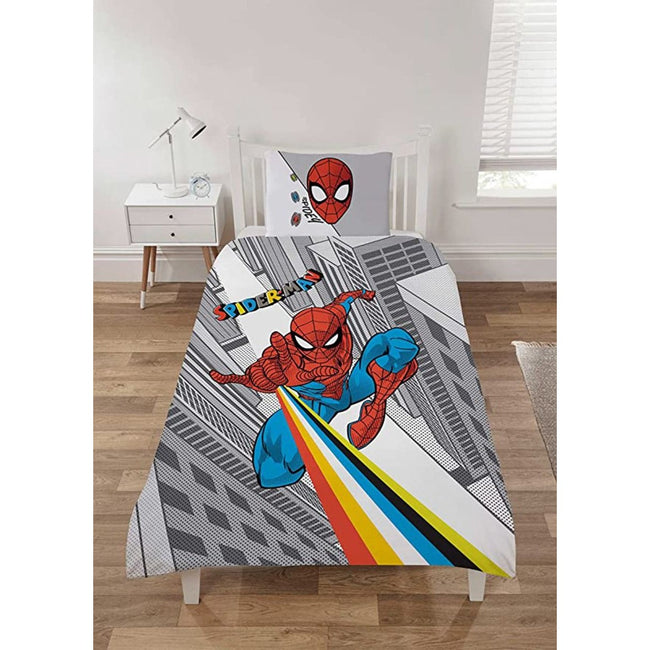 Multicolored - Side - Spider-Man Cotton Beam Duvet Set