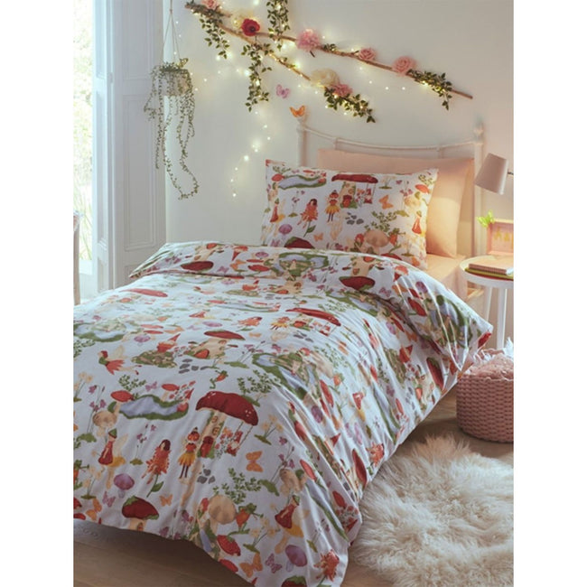 White-Red - Front - Fairyland Duvet Set
