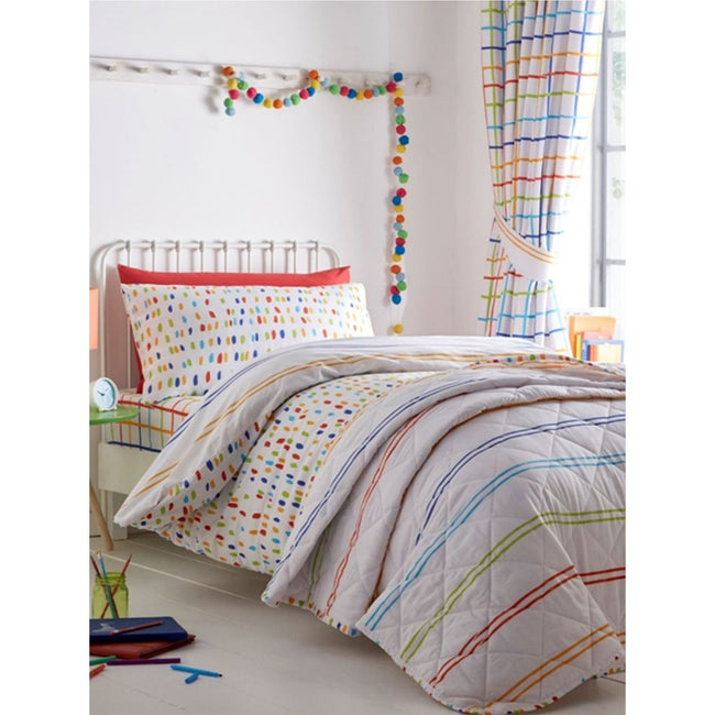 White - Back - Doodle Duvet Set