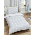 Gray-White - Side - Bedding & Beyond Stars Duvet Set