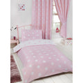 Pink-White - Side - Bedding & Beyond Stars Duvet Set