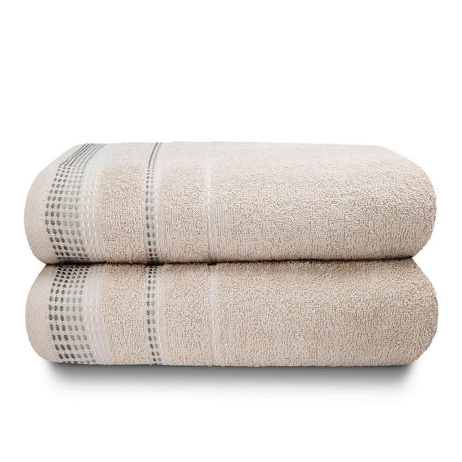 Natural - Front - Rapport Berkley Towel (Pack of 2)
