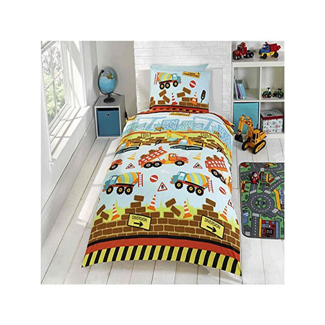 Multicolored - Lifestyle - Under Construction Duvet Set