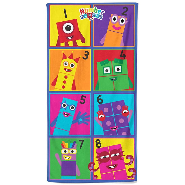 Multicolored - Front - Numberblocks Beach Towel
