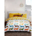 White-Yellow - Front - Rapport Sausage Dog Duvet Set