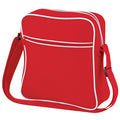 Classic Red-White - Front - Bagbase Retro Flight - Travel Bag (1.8 Gallons)