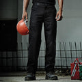 Black - Side - Regatta Mens New Lined Action Pants (Long)