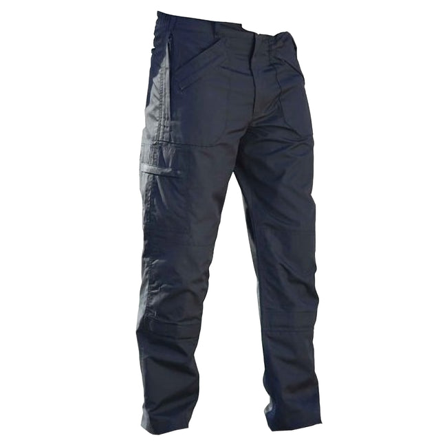 Navy Blue - Front - Regatta Mens New Lined Action Pants (Long)