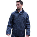 Navy Blue - Back - Result Mens Core Stormdri Rain Over Jacket