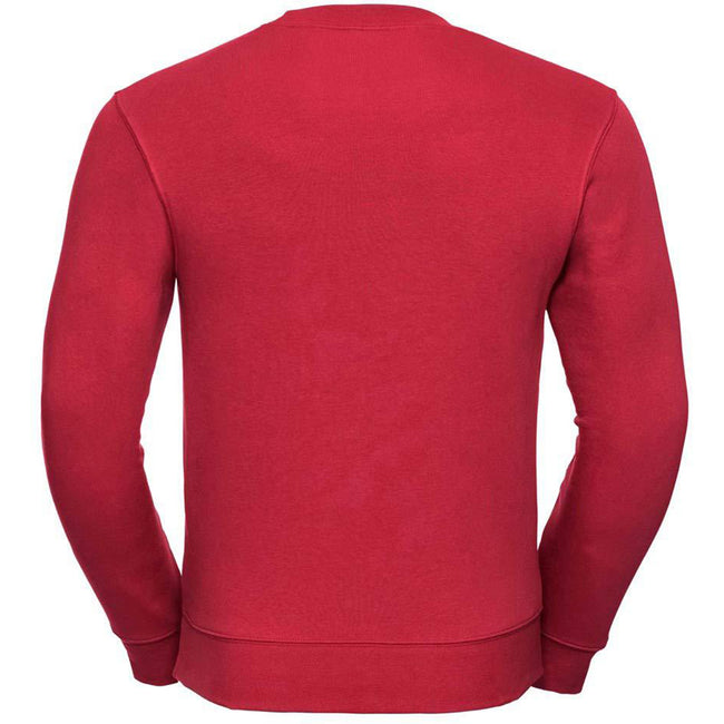 Classic Red - Back - Russell Mens Authentic Sweatshirt (Slimmer Cut)
