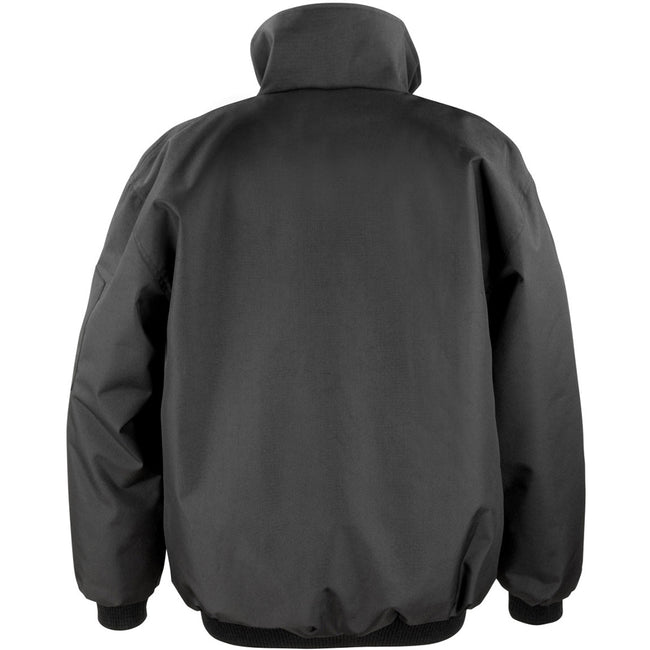 Black - Back - Result Mens Workguard Sabre Pilot Work Jacket