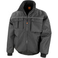 Black - Front - Result Mens Workguard Sabre Pilot Work Jacket