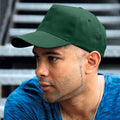 Bottle Green - Back - Result Unisex Core Houston 5 Panel Printers Baseball Cap