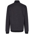Charcoal-Black - Back - FDM Unisex Campus Varsity Jacket