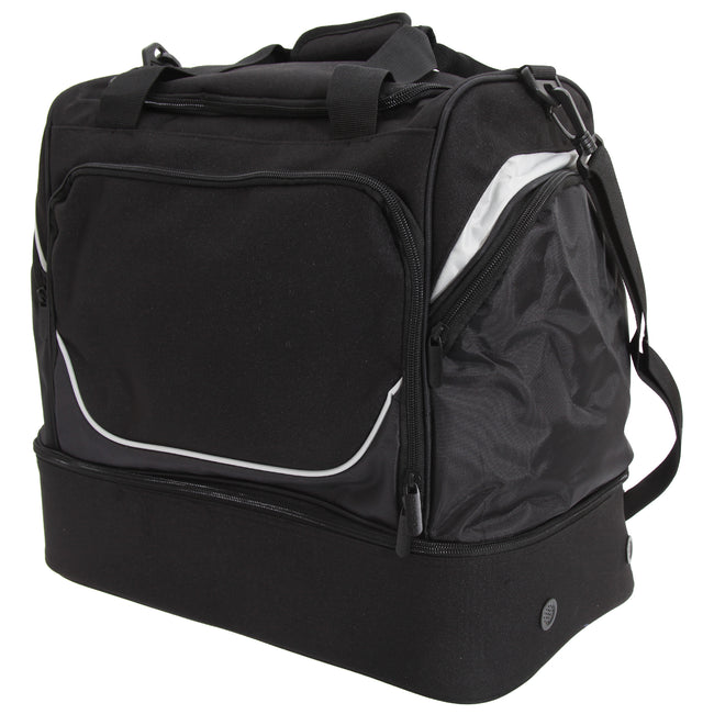Black-Light Grey - Front - Quadra Pro Team Hardbase Holdall (40 Liters)