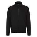 Black - Front - Fruit Of The Loom Mens Sweat Jacket