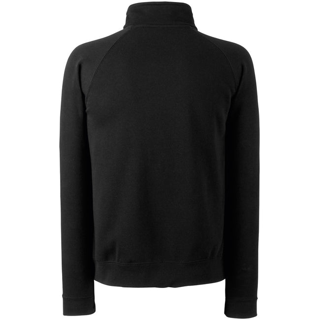 Black - Back - Fruit Of The Loom Mens Sweat Jacket
