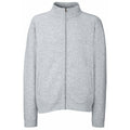 Heather Grey - Front - Fruit Of The Loom Mens Sweat Jacket