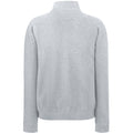 Heather Grey - Back - Fruit Of The Loom Mens Sweat Jacket