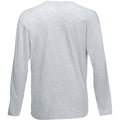 Gray Marl - Back - Mens Value Long Sleeve Casual T-Shirt