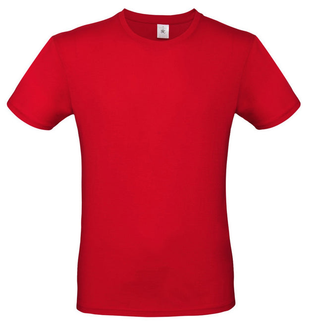 Red - Front - B&C Mens E150 Tee