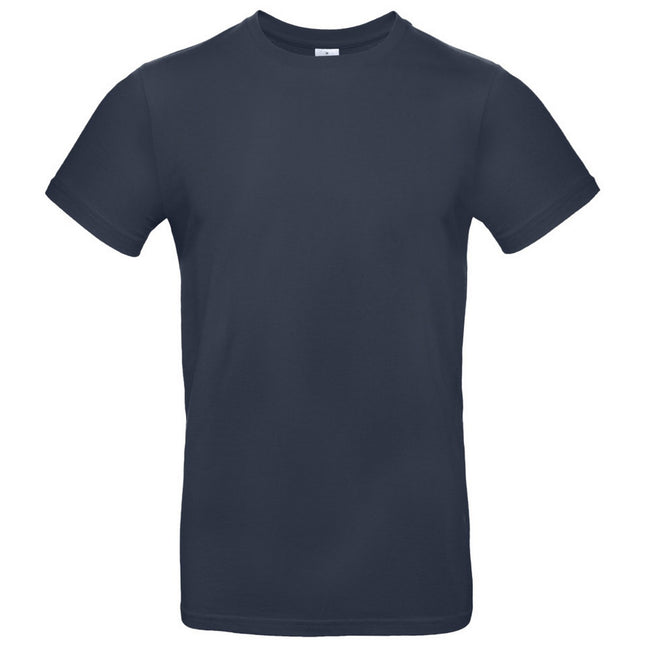 Navy Blue - Front - B&C Mens E190 Tee
