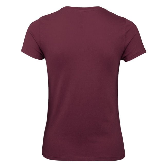 Burgundy - Back - B&C Womens-Ladies E150 Tee