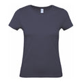 Navy - Front - B&C Womens-Ladies E150 Tee