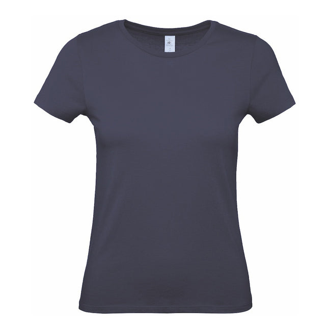 Navy - Front - B&C Womens-Ladies E150 Tee