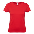 Red - Front - B&C Womens-Ladies E150 Tee